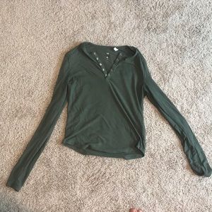 Olive colored long sleeve